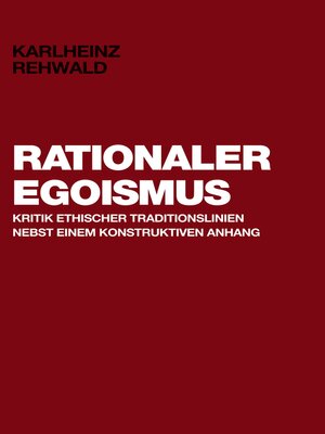 cover image of Rationaler Egoismus